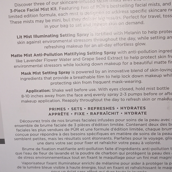 PUR x care Facial mist set from PUR - Picture 3 of 3